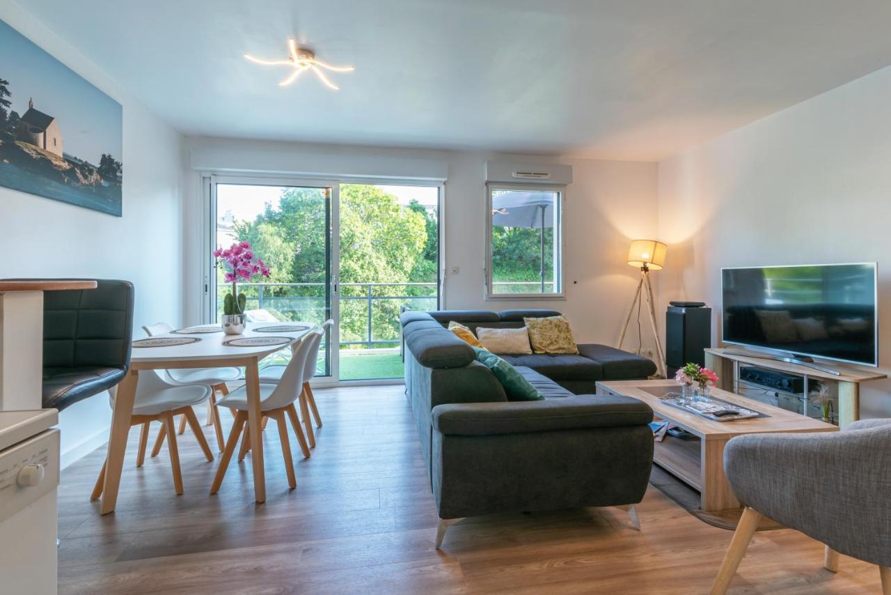 Appartement Saint Goustan : Vue sur la rivière Auray Extérieur photo